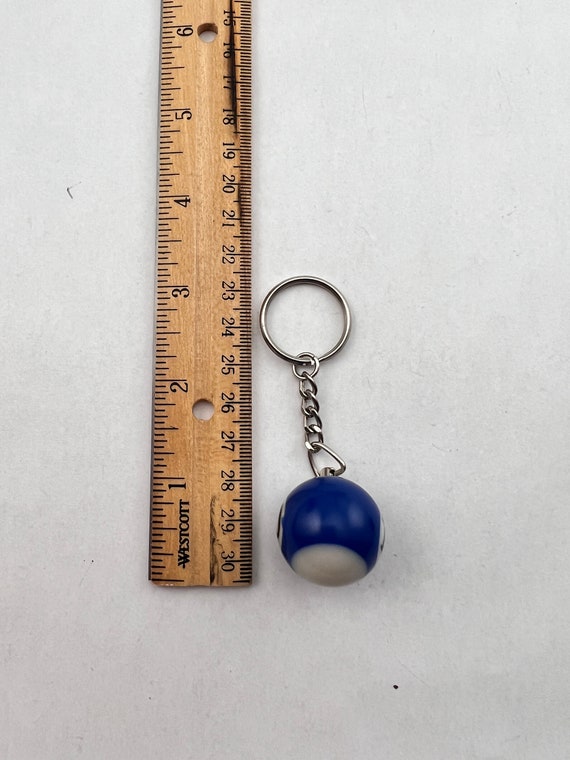 10 Pool Ball Key Chain Gem