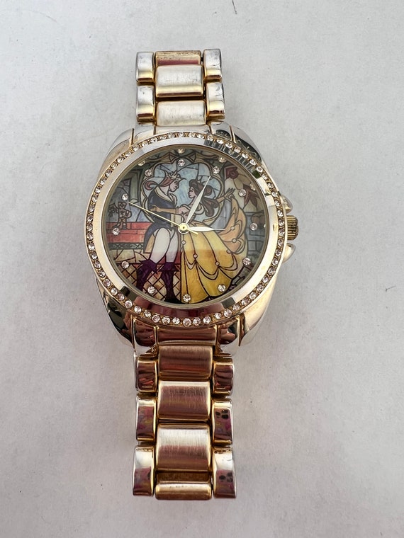 Disney's Iconic Beauty and the Beast Watch with Gold … Gem
