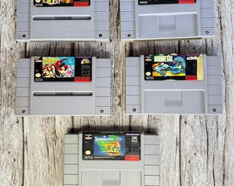 Vintage SNES Game Cartridge – 90s Untested Classics, Sold Separately