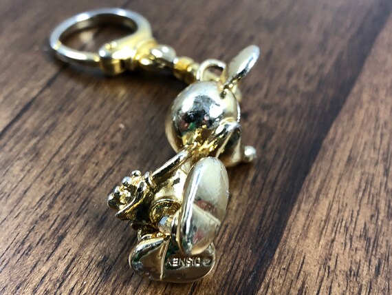 Disney Mickey Mouse Brass Keychain -Dancing  Mick… - image 4