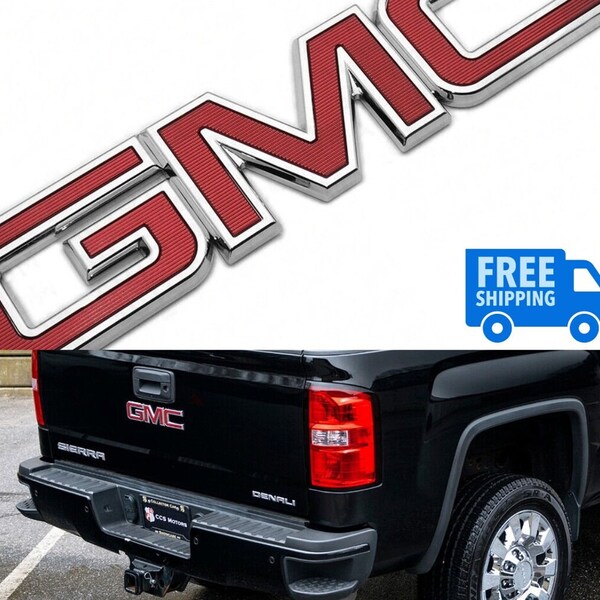 4Pcs Gloss Black Yukon Rear Emblem 3D Nameplate Badge - SLT & XL