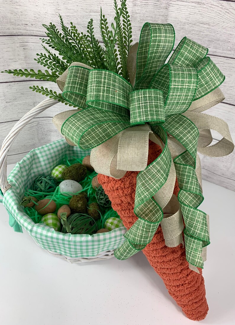 Giant Chenille Easter Carrot Big Carrot Decoration Easter Etsy