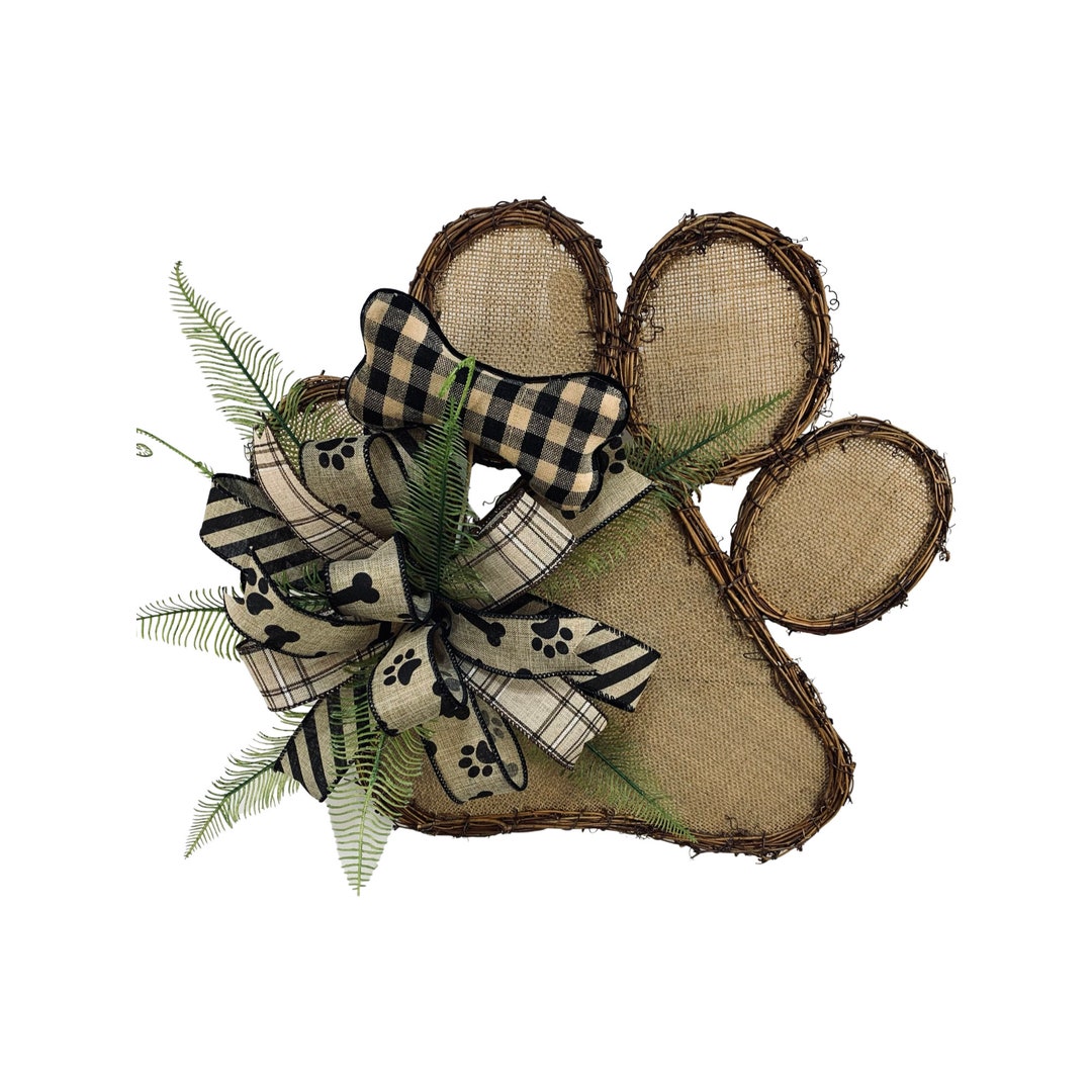 Small Everyday Dog Bone Door Hanger Farmhouse Rustic Dog Etsy