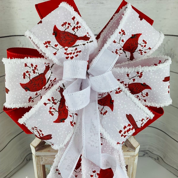 Cardinal Christmas Tree Topper Etsy