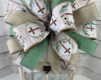 Luxury Cross Bow: Outdoor Lantern Swag, Porch Decor