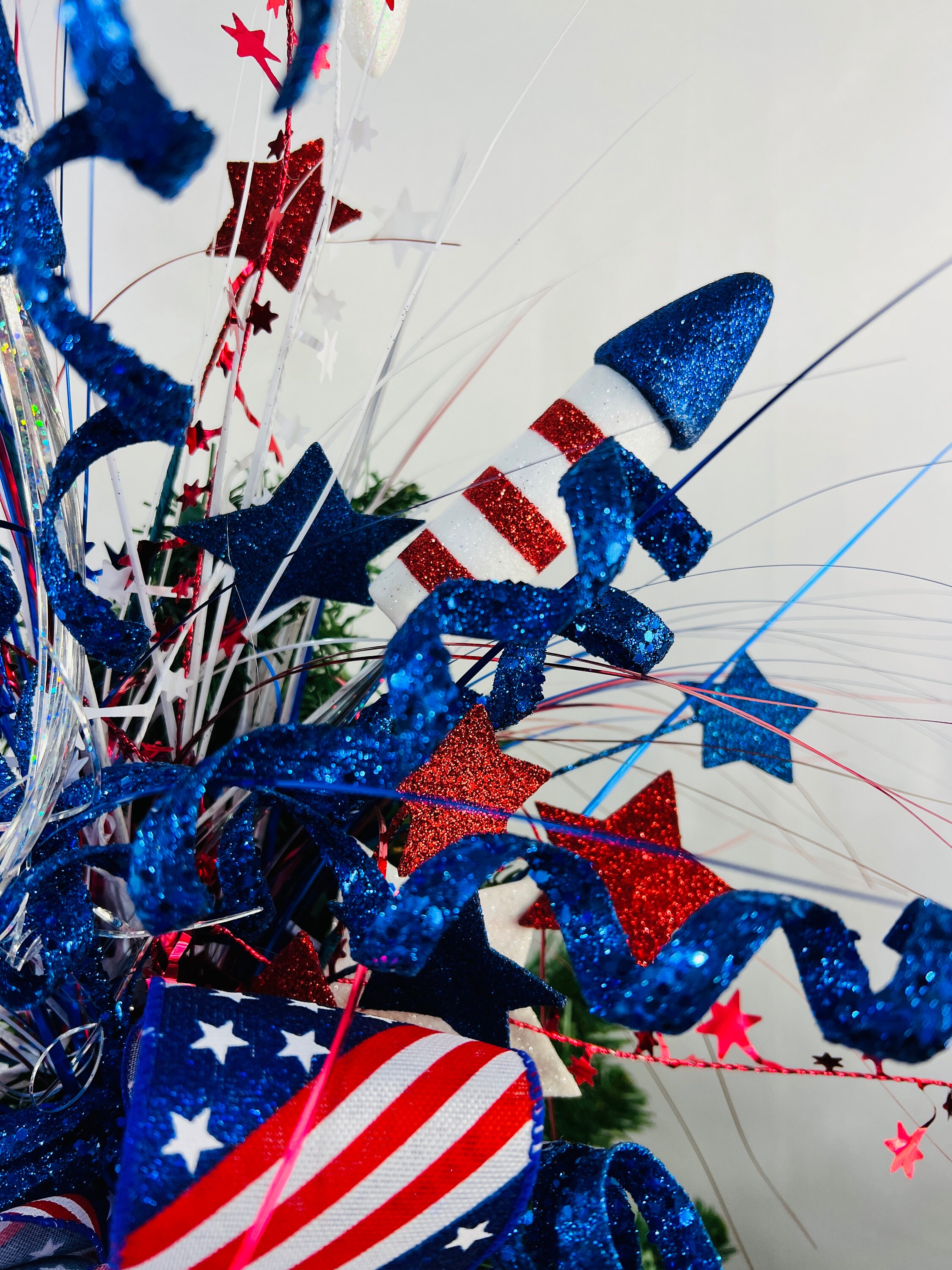4th Of July Star Tree Topper Patriotic Star Tree Topper Independence