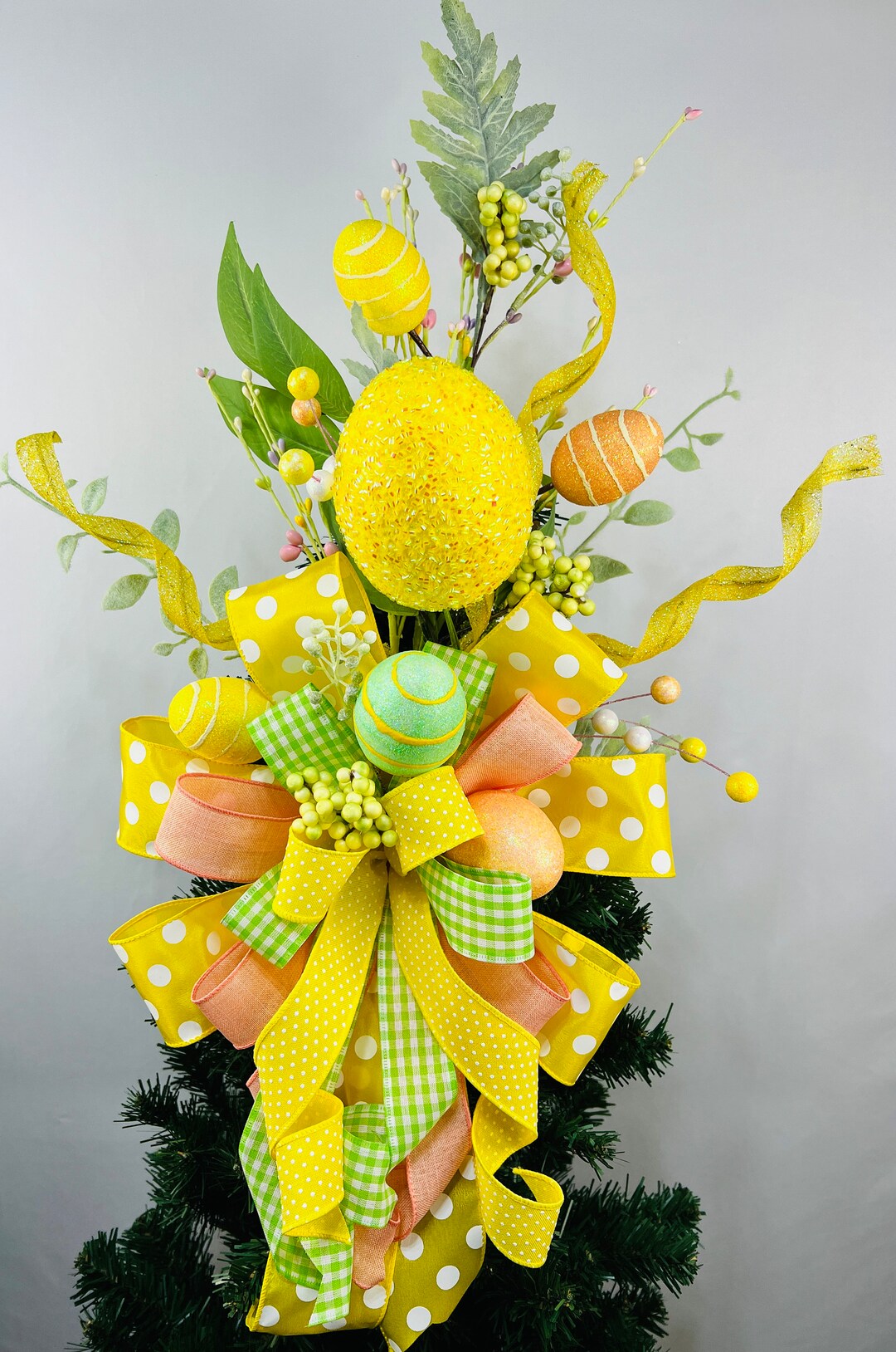 Easter Egg Tree Topper, Topper for Easter Tree, Easter Egg Door Hanger