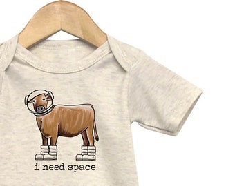 I need space Cow bodysuit, Space shirt for boy, Space shirt for girl, Baby space clothing, Farm animals in space, Cow baby clothes
