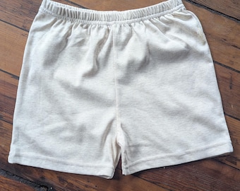 Beige Toddler Shorts – Soft, Cozy, Sizes 2T to XS