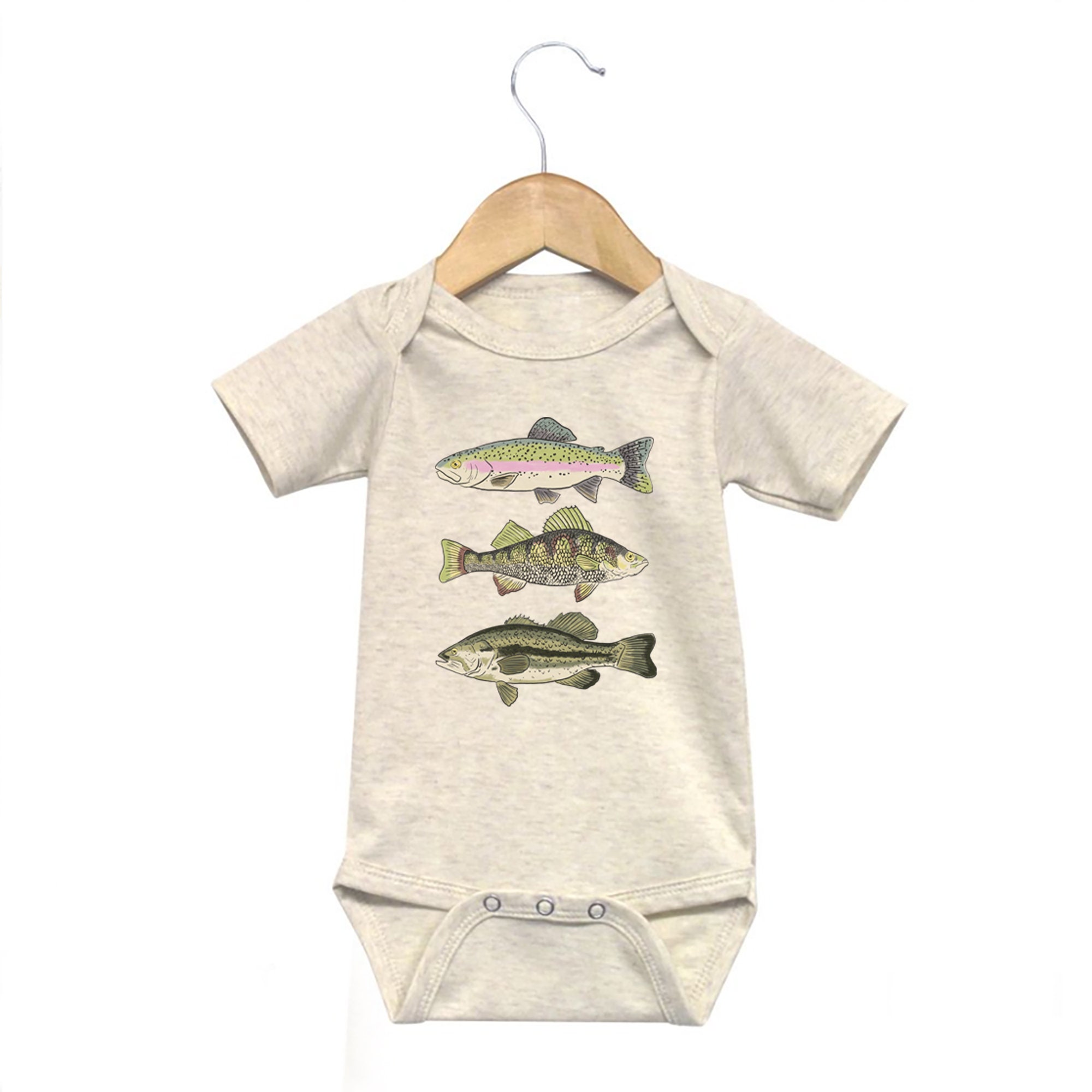 Calsunbaby Newborn Infant Baby Girls Boys Daddy's Fishing Buddy Romper  Bodysuit Fish Pants Hat 3Pcs Summer Outfit