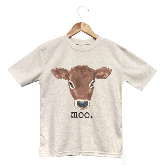 Moo Jersey Cow Shirt Cow Toddler Shirt 