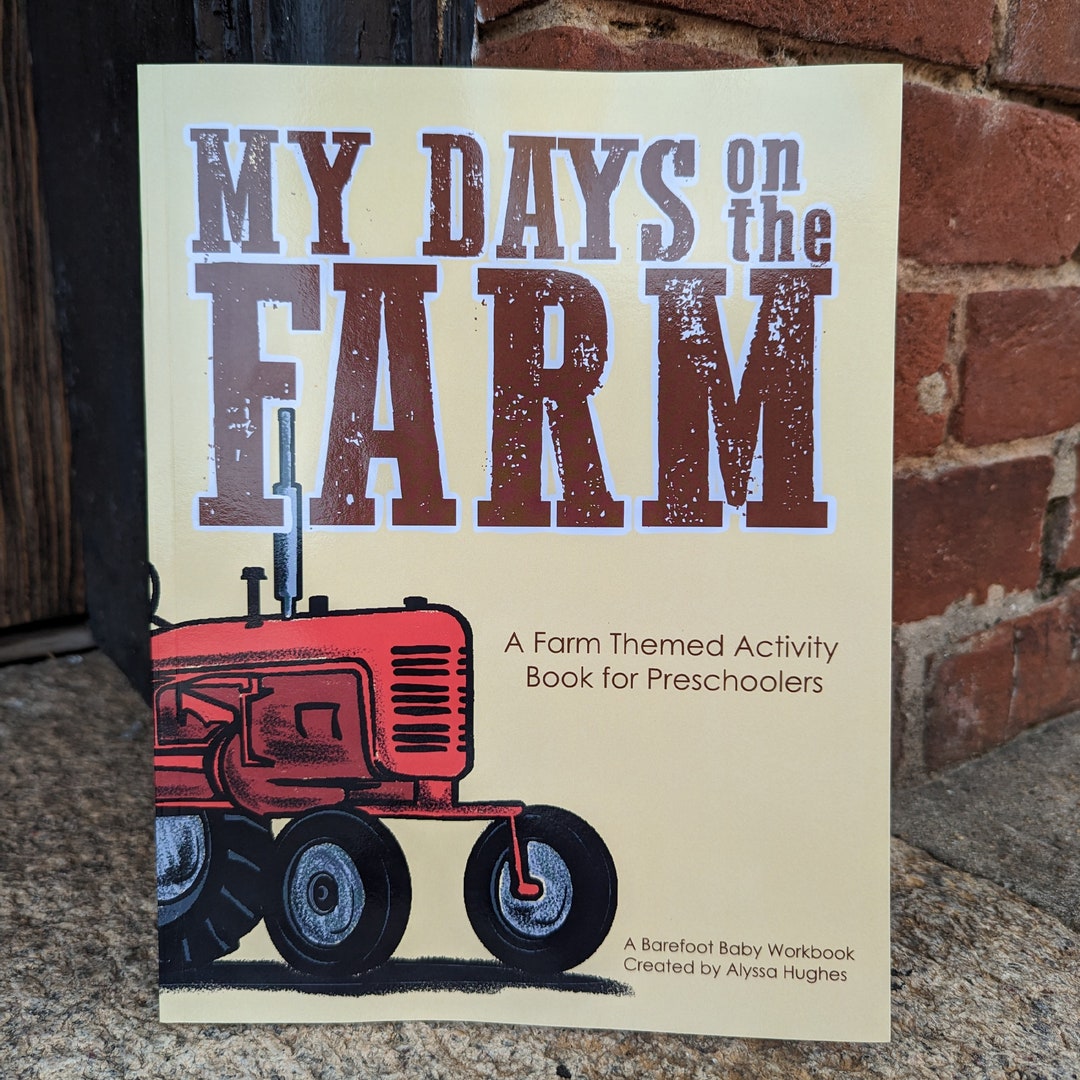 My Days on the Farm Book Prek Workbook Farm Kid Gifts Farm Girl & Boy