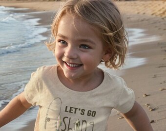 Let's Go Fishing Toddler Shirt | Summer Fishing Top | Outdoor Summer Clothing | Toddler Boy Fishing | Nature Toddler | Fishing Gift