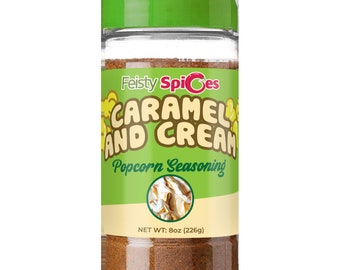 Feisty Spices Karamell und Sahne Popcorn Gewürz - 8 oz