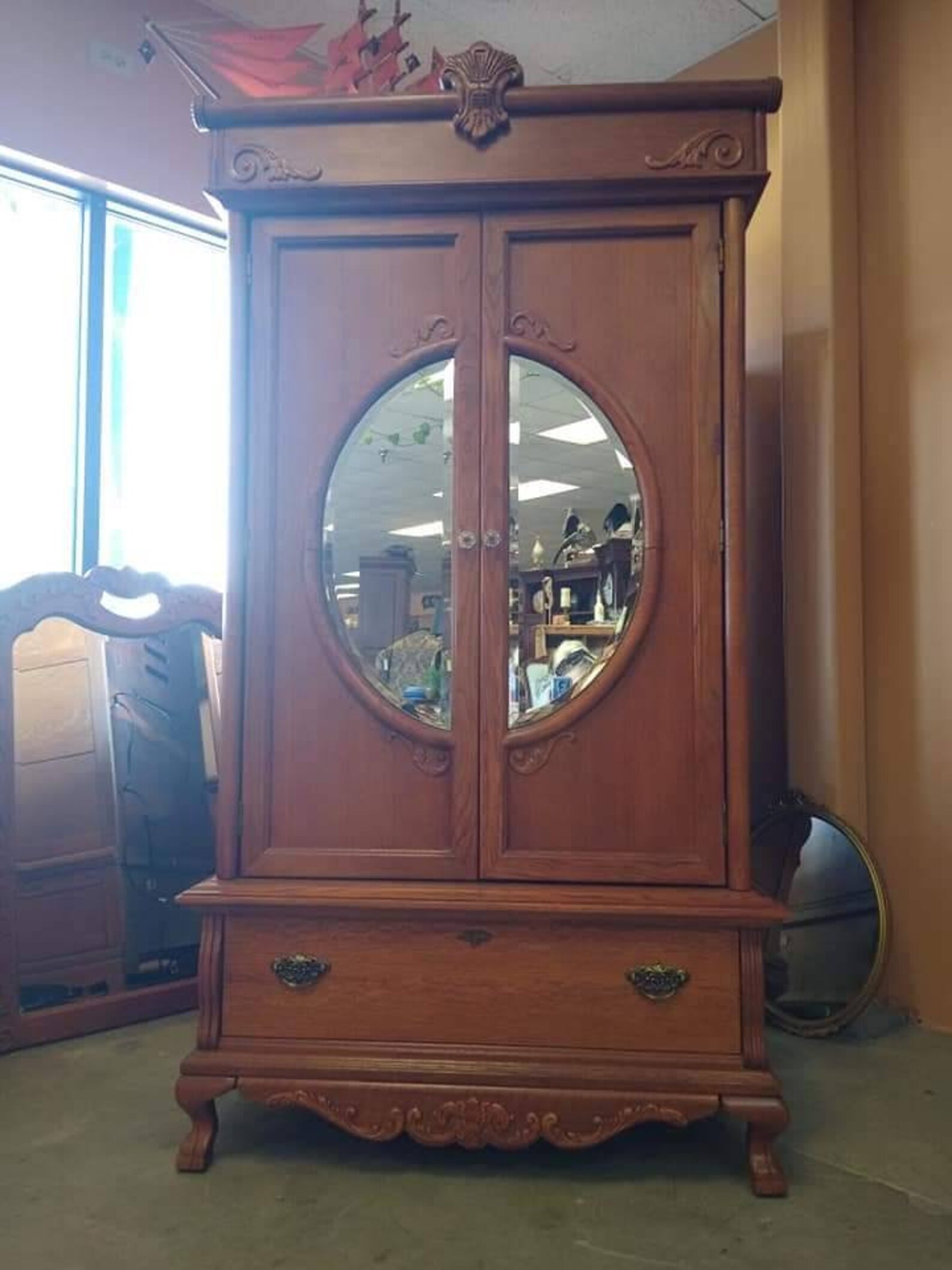 Lexington Furniture Oak Sampler Victorian Armoire Etsy
