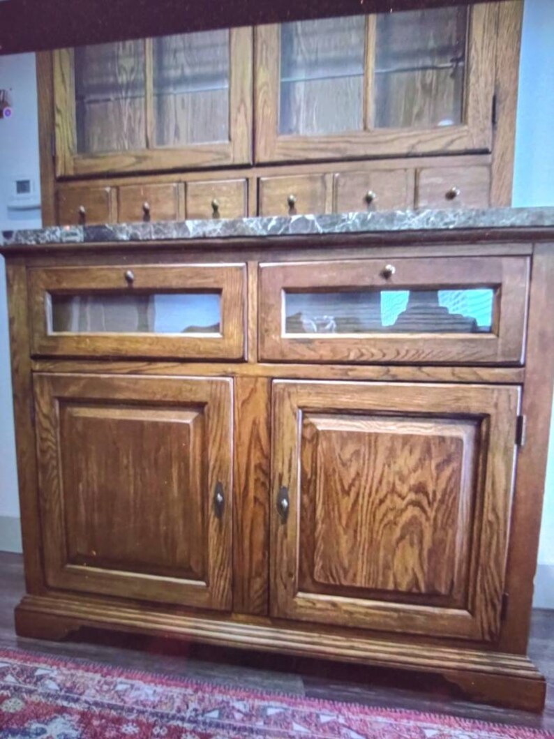 Bob Timberlake Lexington Furniture Oak Lighted Hutch Etsy
