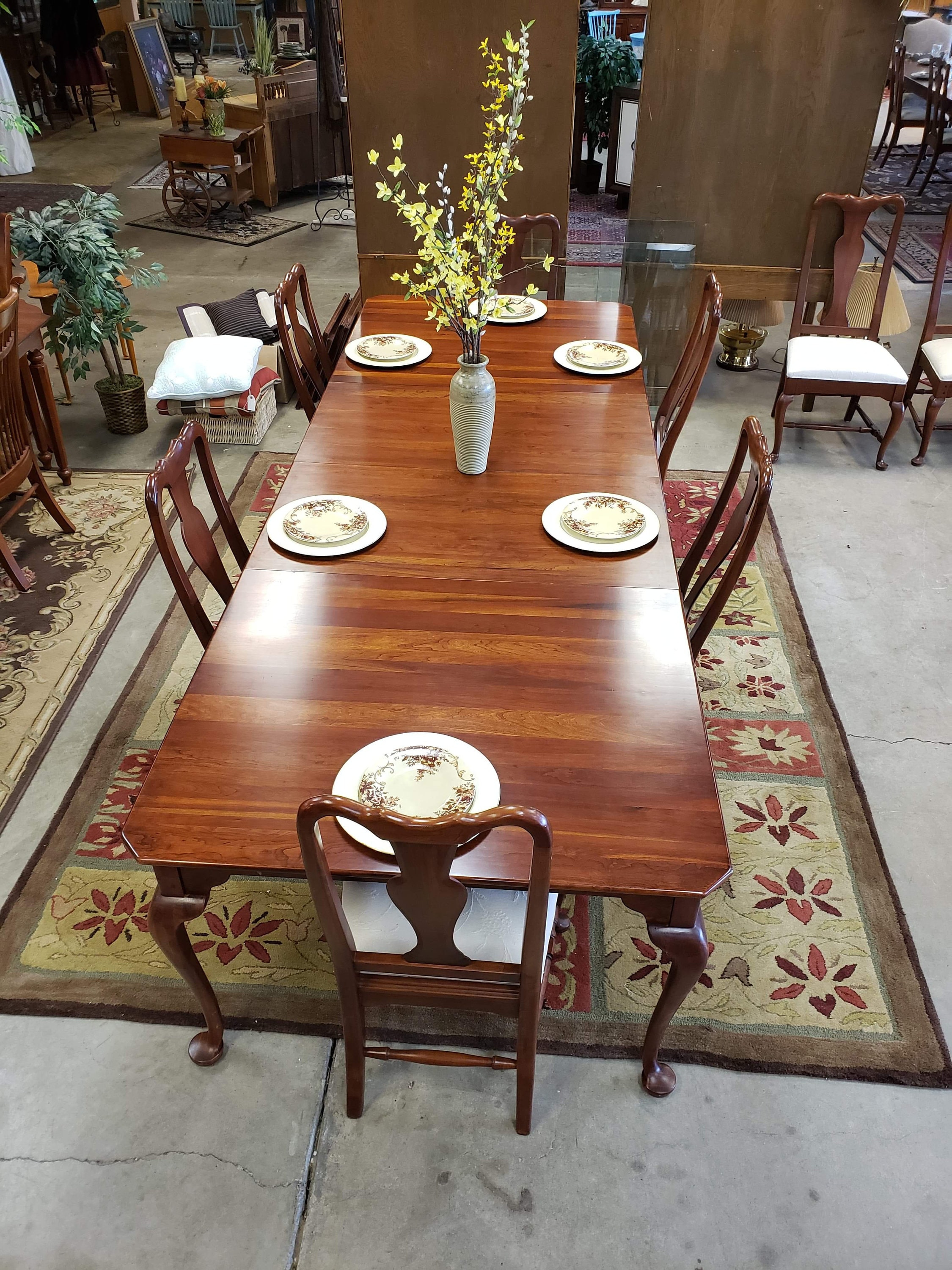 Gorgeous Bob Timberlake Lexington Furniture Dining Table 6 Northwood Chairs for sale  
