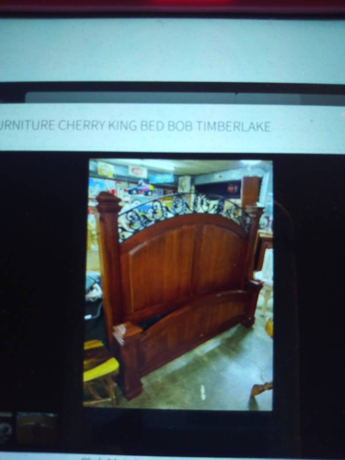 Bob Timberlake Lexington Furniture King Size Bed Cherry Etsy