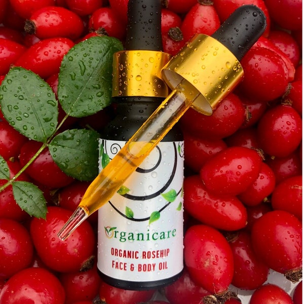 Organic Unrefined Wild British Rosehip Oil face Serum SkinCare Vitamin Serum Eczema Anti-aging Moisturizers SkinCare Ylang ylang Sandalwood