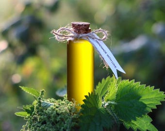 Organic Nettle Seed & Leaf Oil: Wild-Harvested Almond Oil Infusion