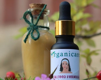 Hydrating Skin Food Serum: Natural Antioxidant, Vitamin A, C, E, B, UV-Protected Bottle