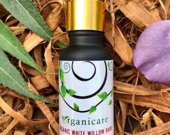 Organic White Willow Bark Face Oil: Natural Exfoliation, Anti-Ageing, UV-protected bottle
