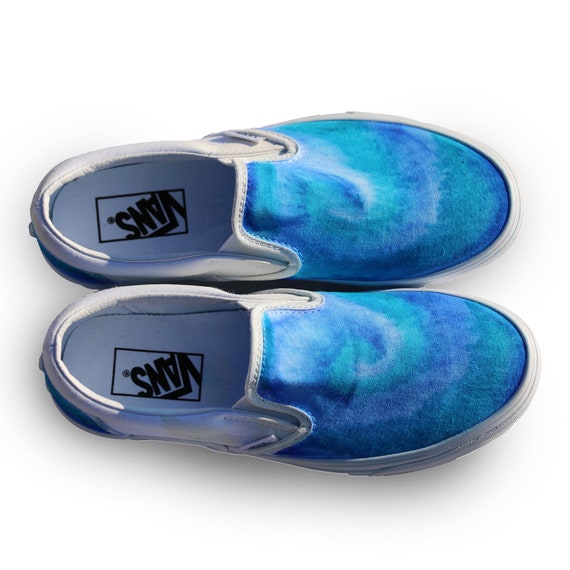 blue tie dye vans