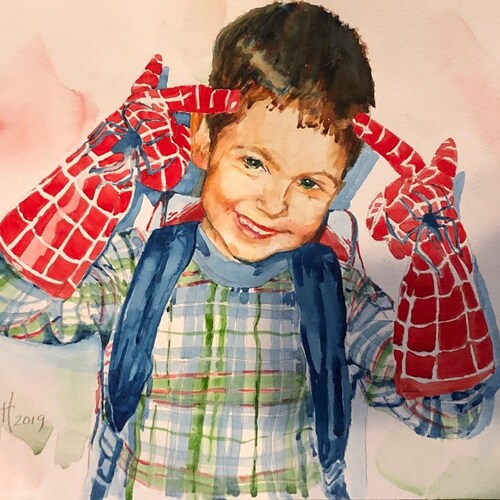 Commissioned painting of person or shops pet