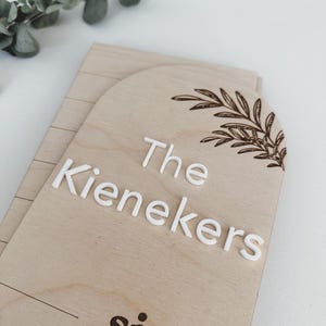 Grün & lieblich: Greenery Kid's Wachstumstabelle - Minimalistisches Design-Größenlineal - Lieblinge