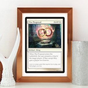 Tarjeta personalizada de Magic The Gathering (impresión): ¡Compromiso/propuesta!