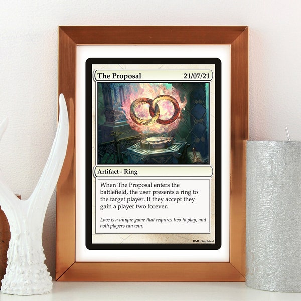 Custom magic card print etsy