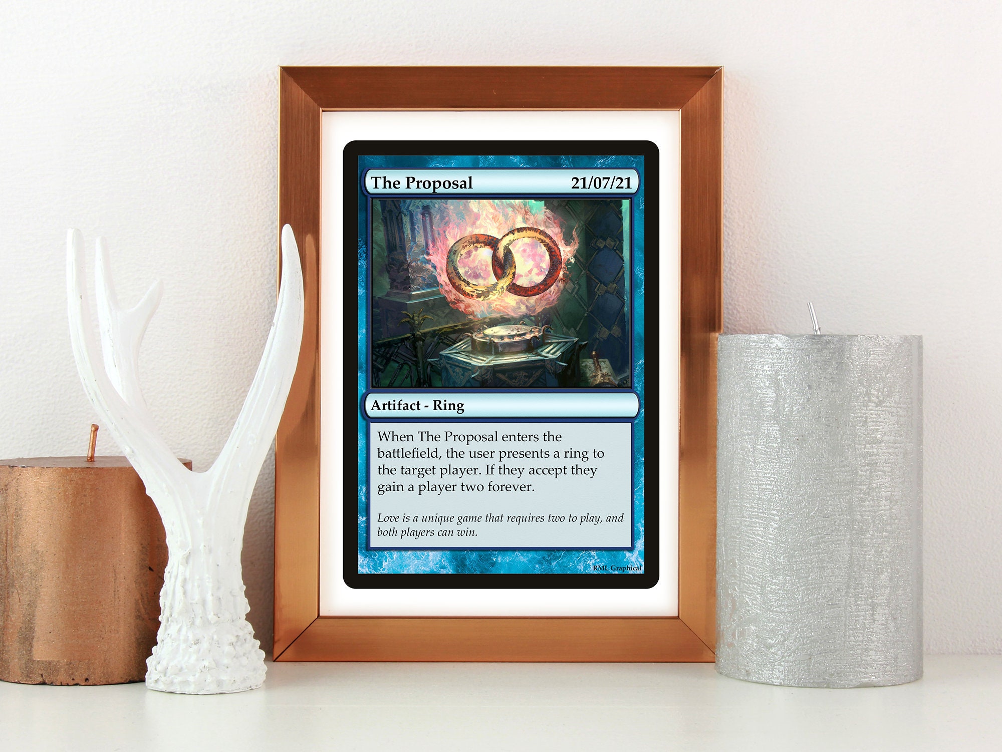 Custom Magic the Gathering Card (print) - Engagement / Proposal! - Etsy