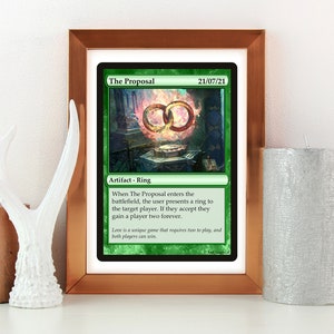 Custom Magic the Gathering Card (print) - Engagement / Proposal! - Etsy