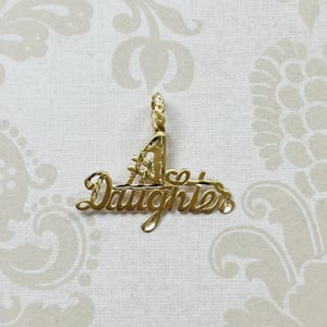 14K Gold #1 Daughter Pendant