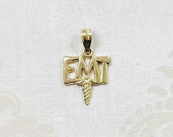 14K Gold Estate EMT Pendant