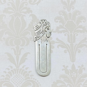 Vintage Silver Warrior Bookmark