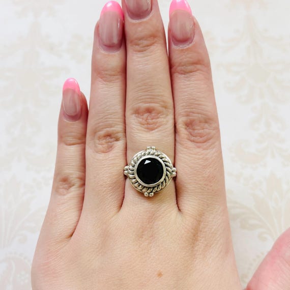 Sterling Silver Brown Stone Ring - image 7