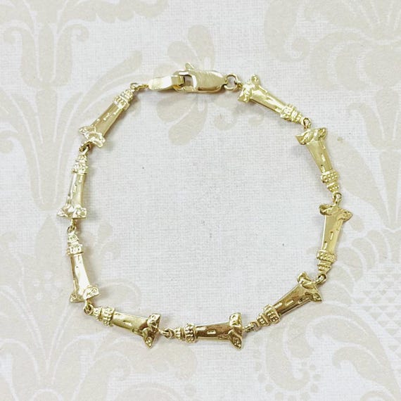 14K Gold Estate Lighthouse Bracelet
