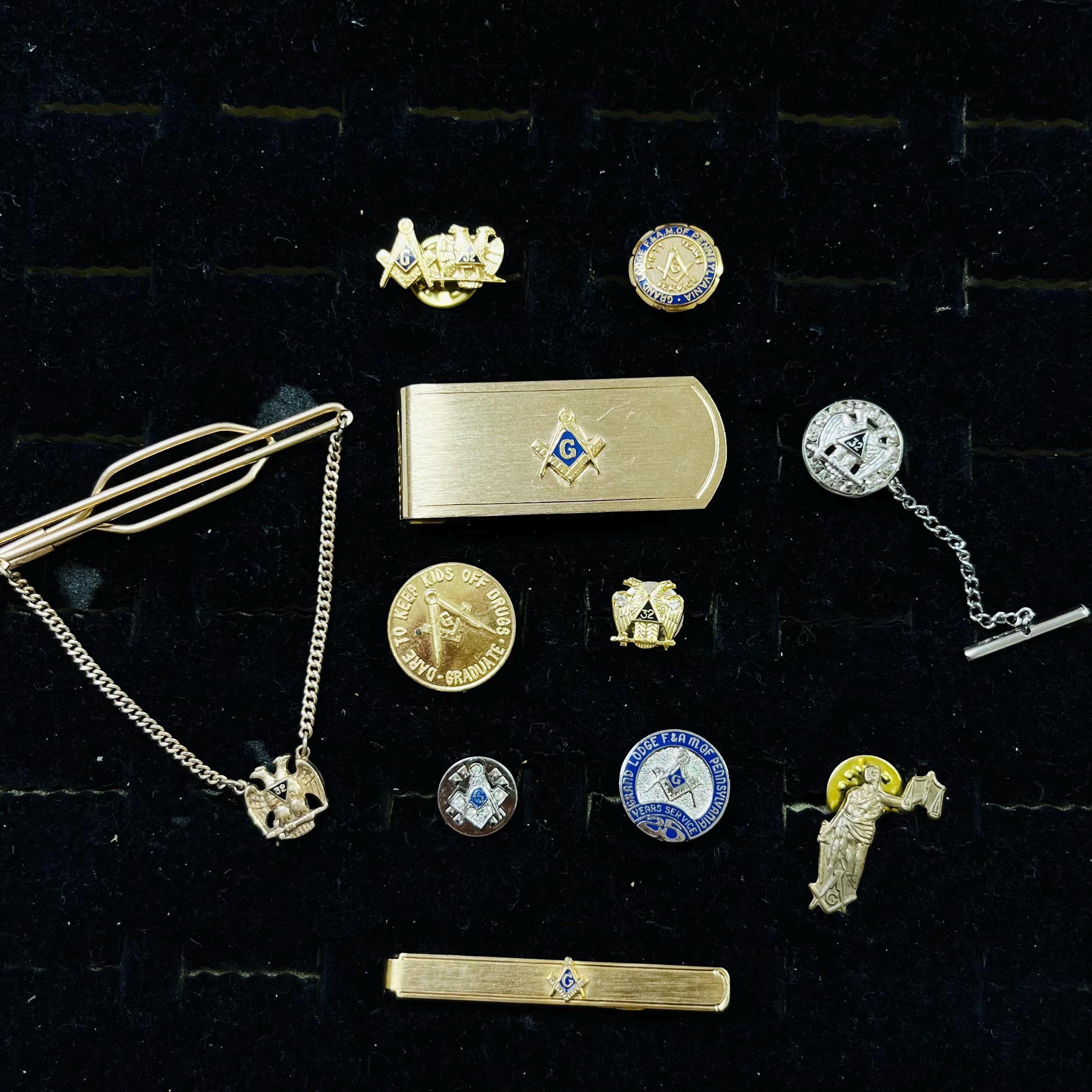 11 Pcs Men's Masonic Accessories Lot #464 - Etsy