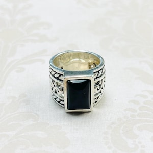 Onyx Ring Silpada - Etsy