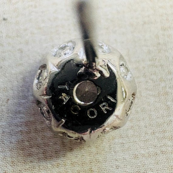 Tacori Sterling Diamonique Stud Earrings View 3