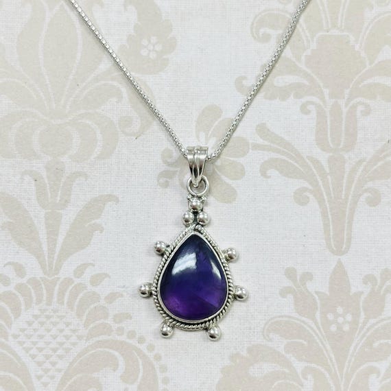 Sterling Silver Amethyst Necklace