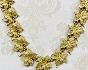Vintage Trifari Leaf Necklace