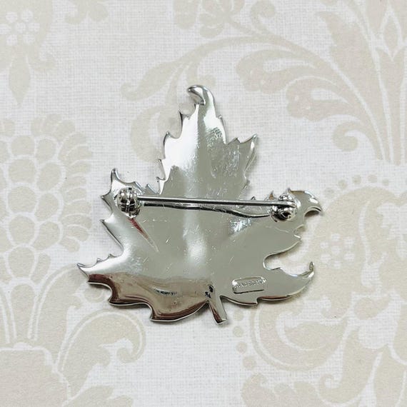 Vintage Bond Boyd Leaf Brooch View 2