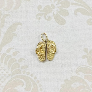 14K Gold Flip Flops Charm