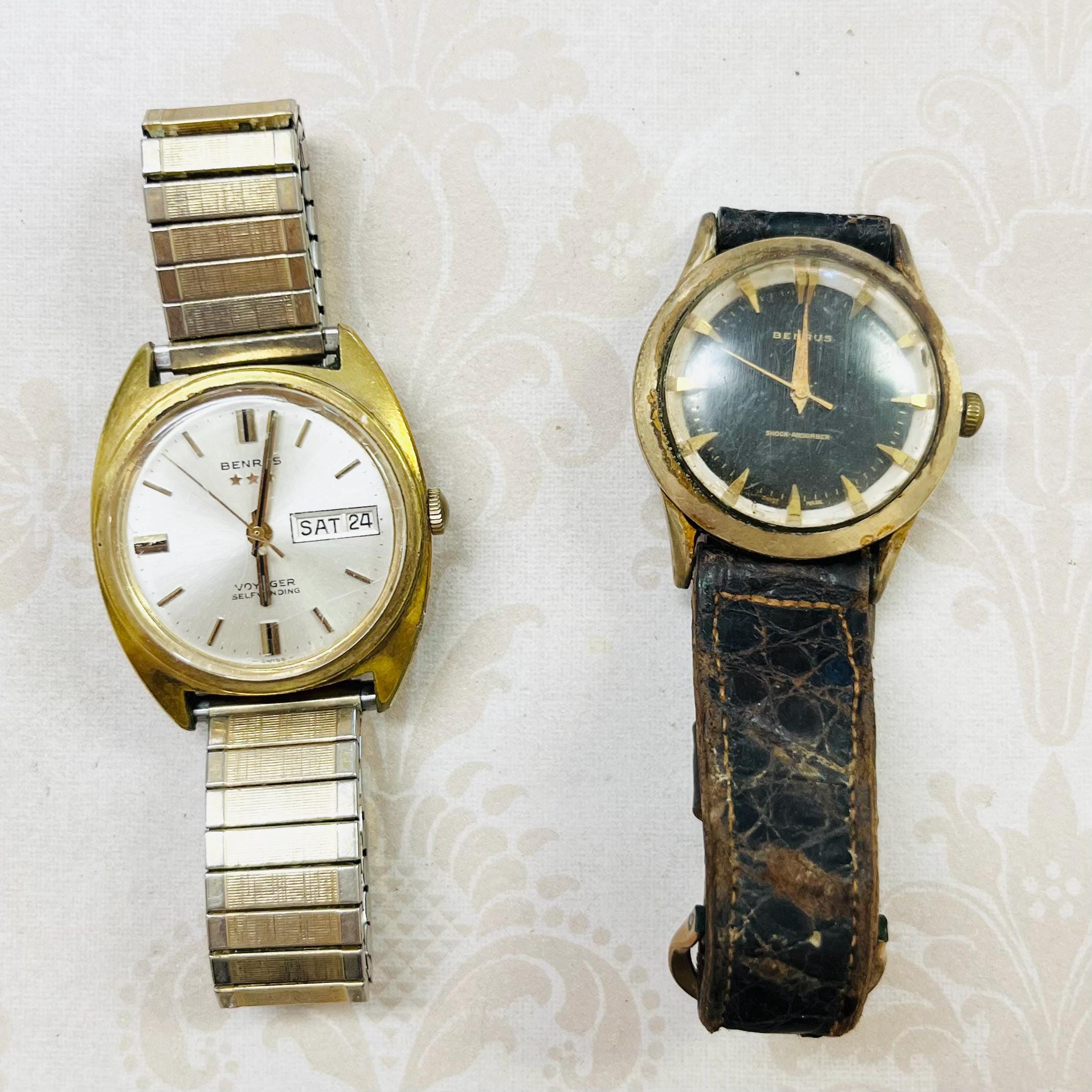 2 Vintage Benrus Watches for Parts Lot #529 - Etsy display picture 2