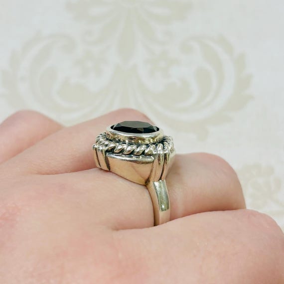 Sterling Silver Brown Stone Ring - image 6