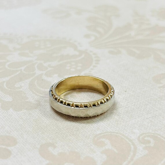 14K Gold Two Tone Ring View 2