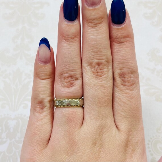 14K Gold Two Tone Ring View 6