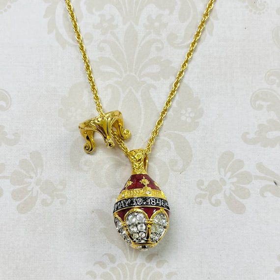 Joan Rivers Faberge Egg Necklace